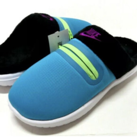 Nike Shoes - Women's Nike Burrow Slipper Turquoise/White Slippers NWT